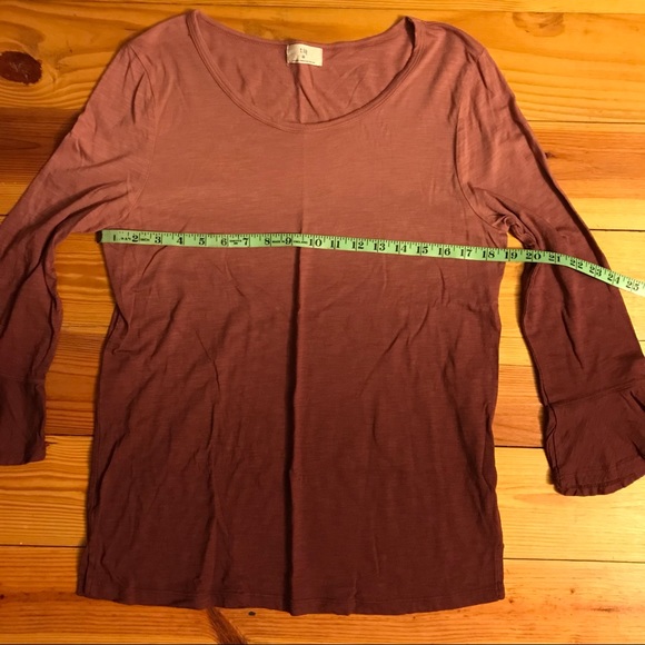 t.la Purple Ombré 3/4 Length Top, EUC, M - Picture 7 of 15